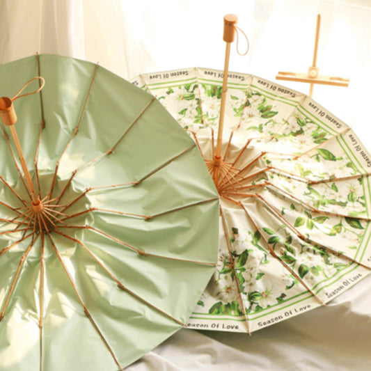 Antique three-fold umbrella